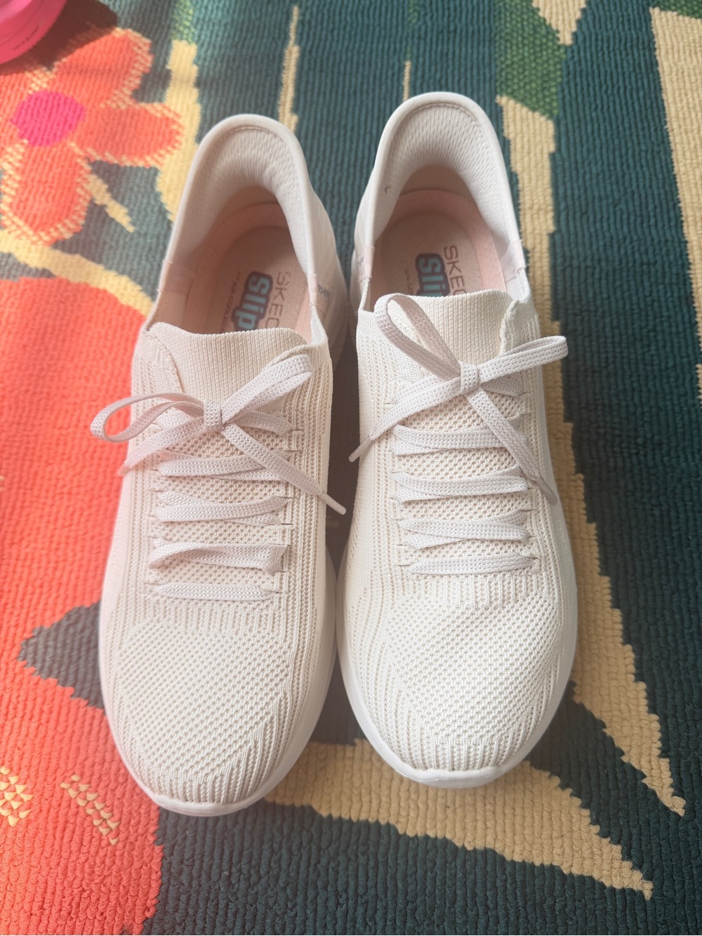 Skechers GOwalk Lightweight Knit Sneakers - Beige Size 10